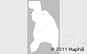 Gray Simple Map of Pingxiang Shi, single color outside