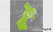 Physical 3D Map of Pubei, desaturated