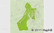 Physical 3D Map of Pubei, lighten