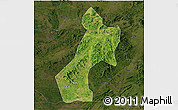 Satellite 3D Map of Pubei, darken