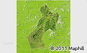 Satellite 3D Map of Pubei, physical outside