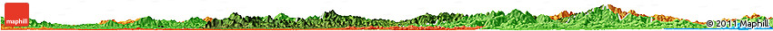 Satellite Horizon Map of Pubei, political outside