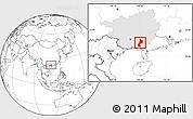 Blank Location Map of Pubei, highlighted parent region