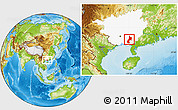 Physical Location Map of Pubei, highlighted parent region