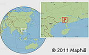 Savanna Style Location Map of Pubei