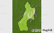 Physical Map of Pubei, darken