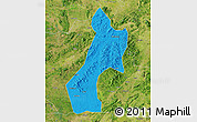 Political Map of Pubei, satellite outside