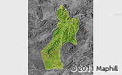 Satellite Map of Pubei, desaturated