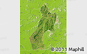Satellite Map of Pubei, physical outside