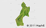 Satellite Map of Pubei, single color outside