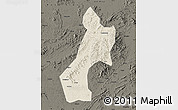 Shaded Relief Map of Pubei, darken