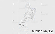 Silver Style Map of Pubei, single color outside