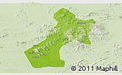 Physical Panoramic Map of Pubei, lighten