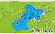 Political Panoramic Map of Pubei, physical outside