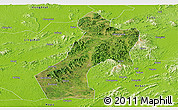 Satellite Panoramic Map of Pubei, physical outside