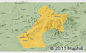 Savanna Style Panoramic Map of Pubei