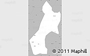 Gray Simple Map of Pubei