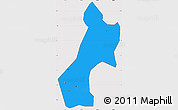 Political Simple Map of Pubei, cropped outside
