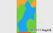Political Simple Map of Pubei