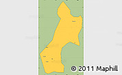 Savanna Style Simple Map of Pubei, cropped outside