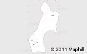 Silver Style Simple Map of Pubei, cropped outside