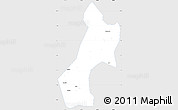 Silver Style Simple Map of Pubei, single color outside