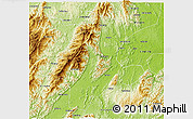 Physical 3D Map of Quanzhou
