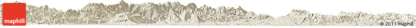 Shaded Relief Horizon Map of Quanzhou