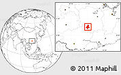 Blank Location Map of Quanzhou