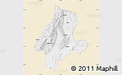 Classic Style Map of Quanzhou, single color outside
