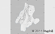 Gray Map of Quanzhou, single color outside