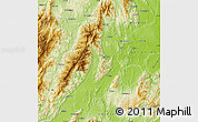 Physical Map of Quanzhou