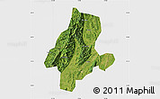 Satellite Map of Quanzhou, single color outside
