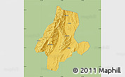 Savanna Style Map of Quanzhou, single color outside