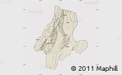 Shaded Relief Map of Quanzhou, cropped outside