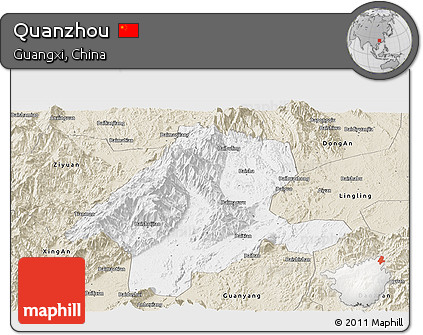 Classic Style Panoramic Map of Quanzhou