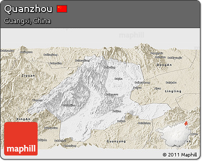 Classic Style Panoramic Map of Quanzhou