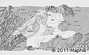 Gray Panoramic Map of Quanzhou