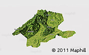 Satellite Panoramic Map of Quanzhou, cropped outside