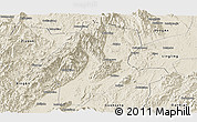 Shaded Relief Panoramic Map of Quanzhou