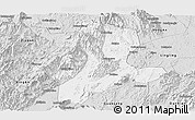 Silver Style Panoramic Map of Quanzhou