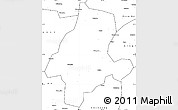 Blank Simple Map of Quanzhou