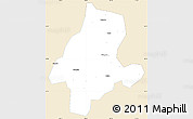 Classic Style Simple Map of Quanzhou, single color outside