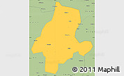 Savanna Style Simple Map of Quanzhou