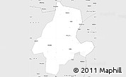 Silver Style Simple Map of Quanzhou