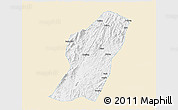 Classic Style 3D Map of Rong An, single color outside