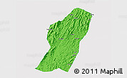 Political 3D Map of Rong An, single color outside