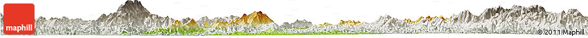 Physical Horizon Map of Rong An, lighten, semi-desaturated