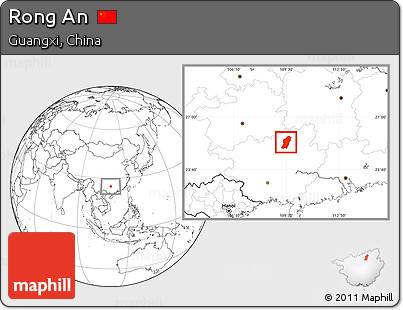 Blank Location Map of Rong An