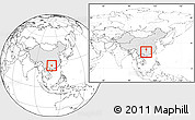 Blank Location Map of Rong An, highlighted country, within the entire country
